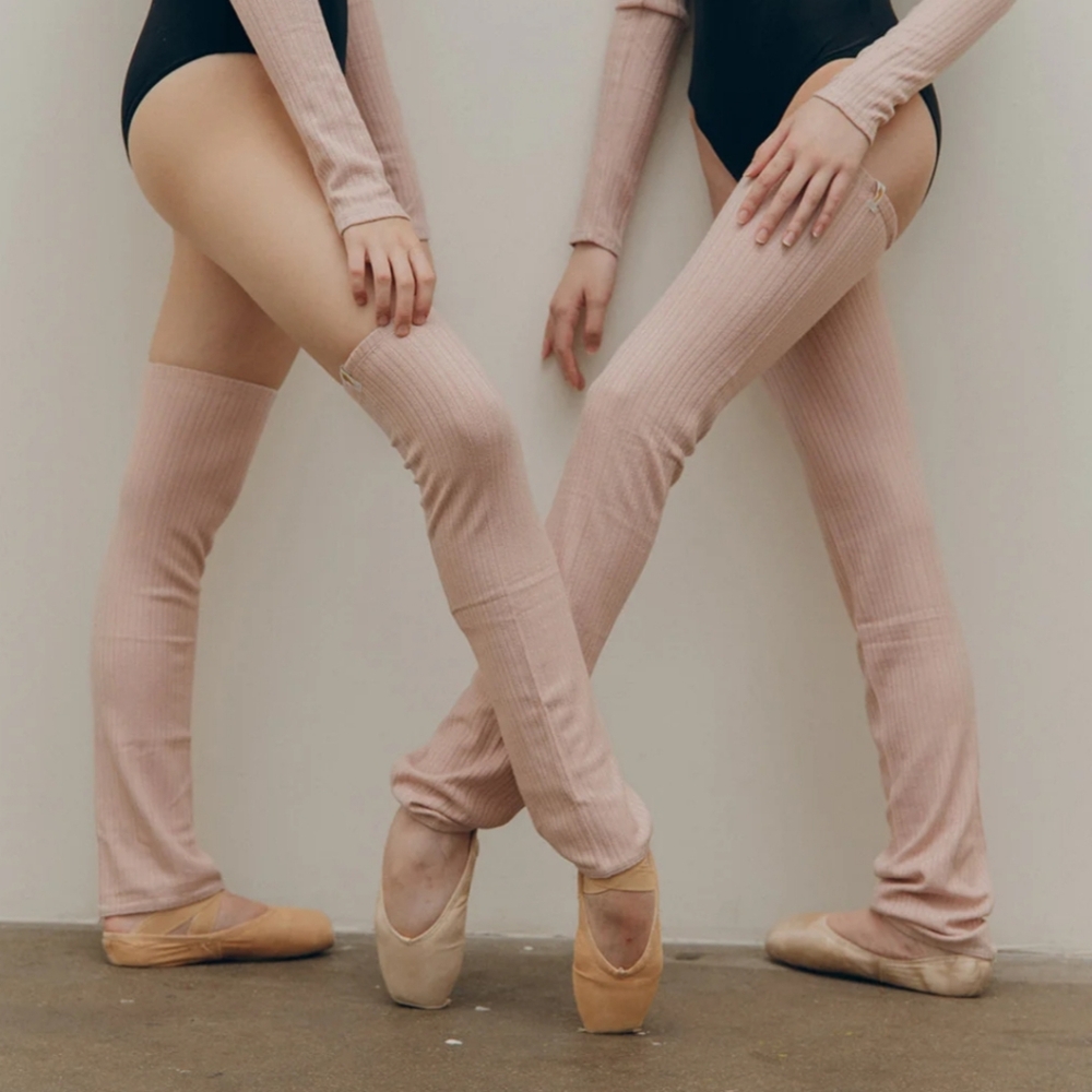 RubiaWear Pink Knit Leg Warmers - Picture 2 of 2
